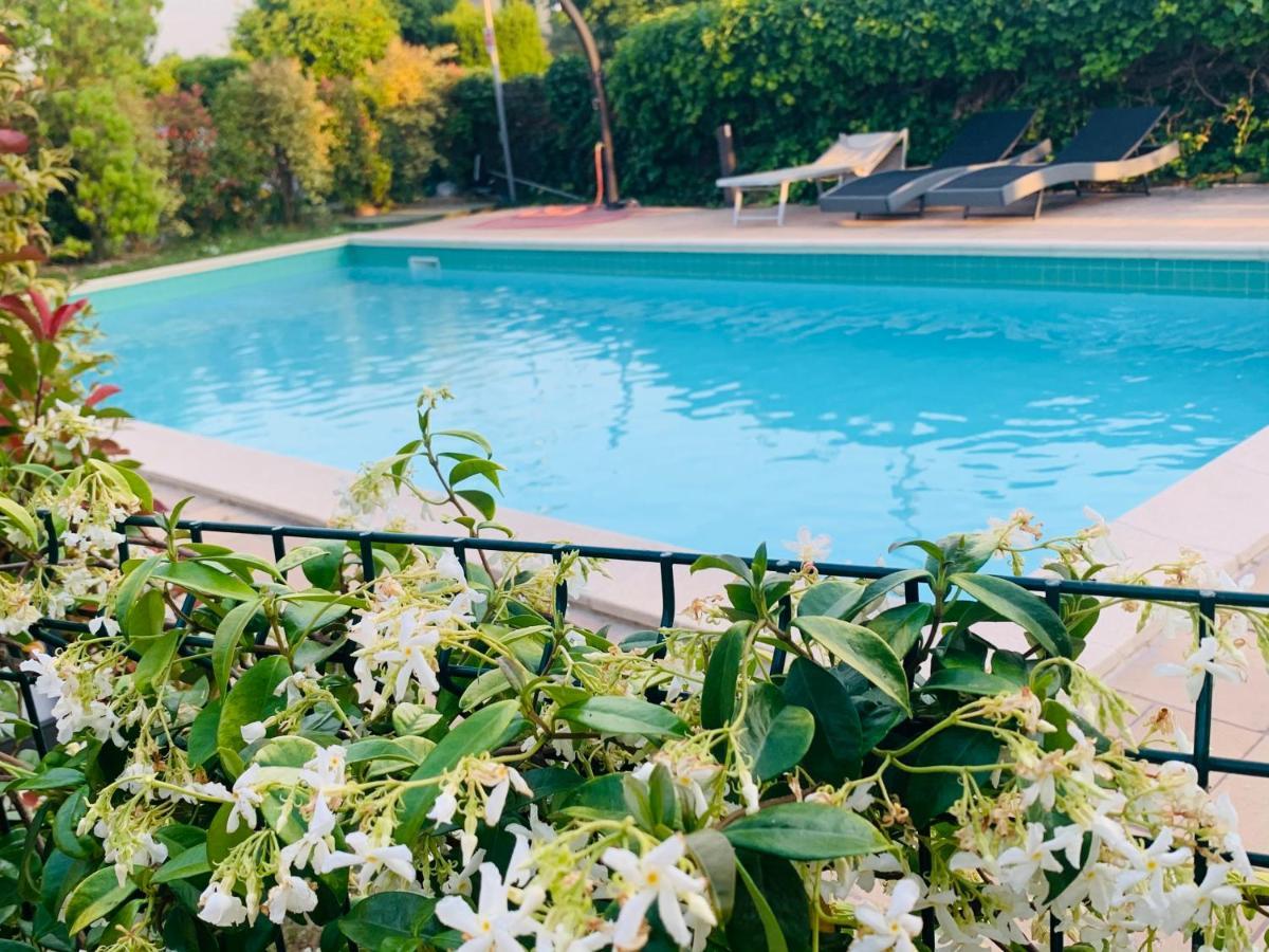 Charming Attic Apartment With Balcony & Swimming Pool デセンツァーノ・デル・ガルダ エクステリア 写真